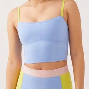 Outdoor Voices Blue Superform Crop Top
